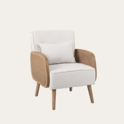 Corfu Sill&oacute;n tapizado y madera