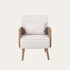 Corfu Sill&oacute;n tapizado y madera