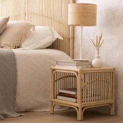 Elle Table d'appoint en rotin naturel