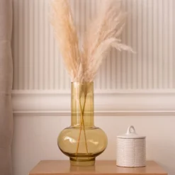 Laka Vase en verre doré