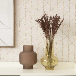 Laka Vase en verre doré