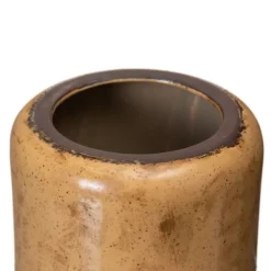 Lara Pot de fleurs en céramique marron