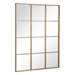 Nanka Miroir mural en métal et verre