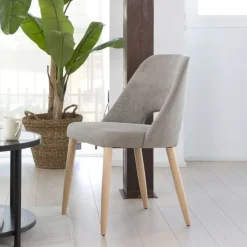 Novin Chaise velours c&ocirc;telé