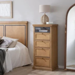 Parma Commode en bois massif de manguier et métal